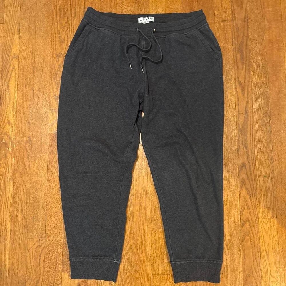 Orvis Men's Grey and Black Joggers-tracksuits